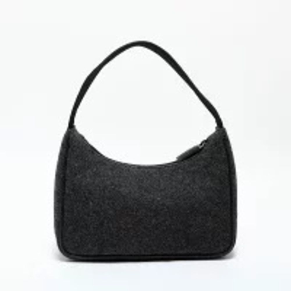 Prada Wool Sport Hobo Handbag Gray - Picture 3 of 13